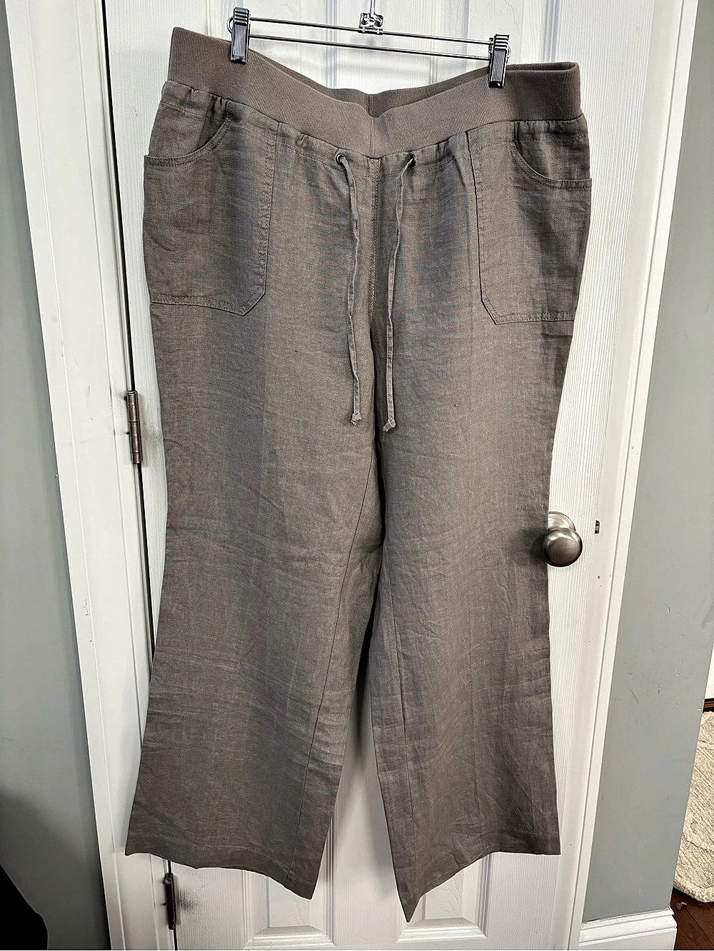 INC International Concepts Linen Wide Leg Pants 16W Fair